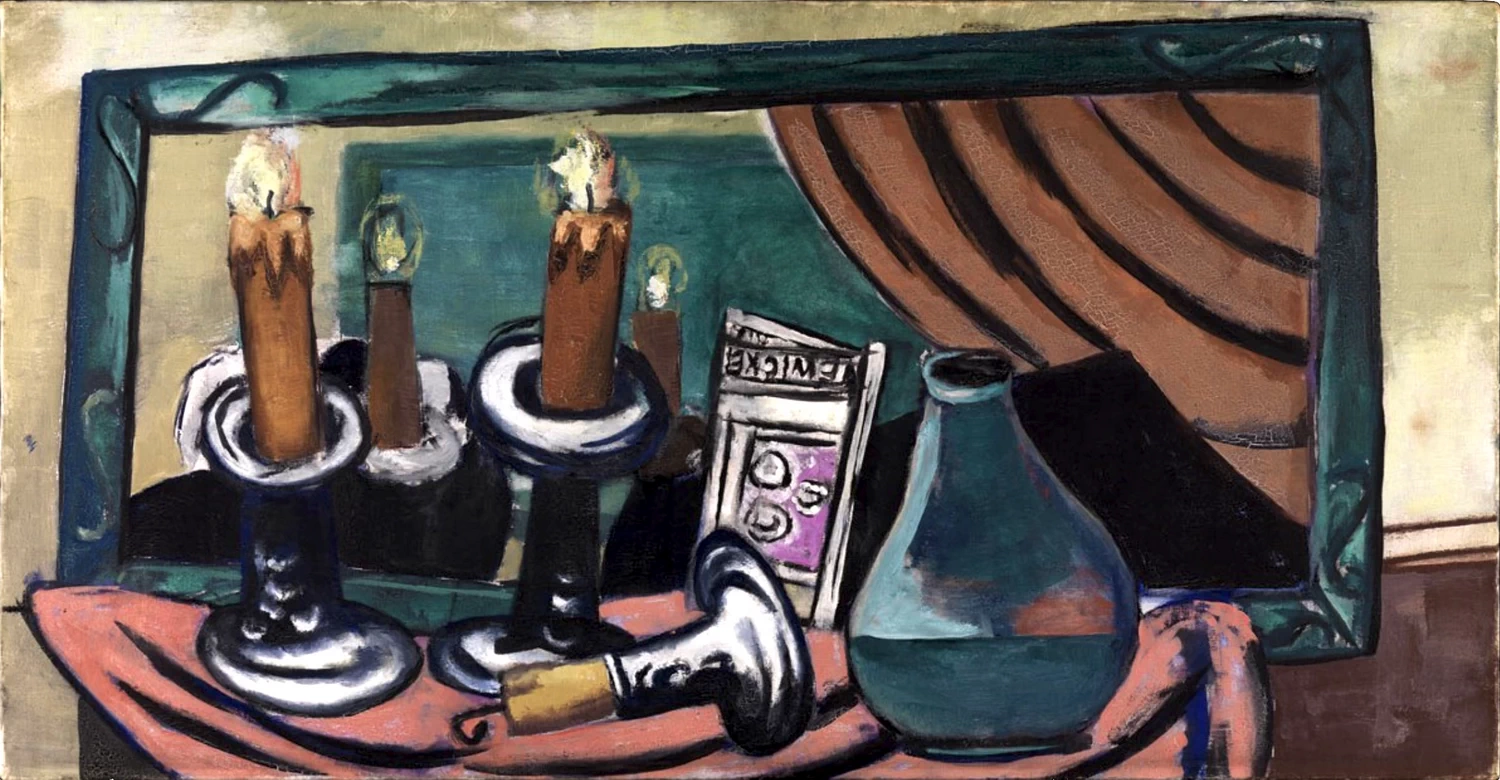 Natura morta con candela caduta, 1930 - Staatliche Kunsthalle Karlsruhe